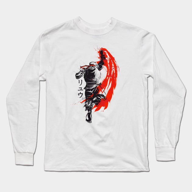 Traditional Fighter Long Sleeve T-Shirt by Donnie